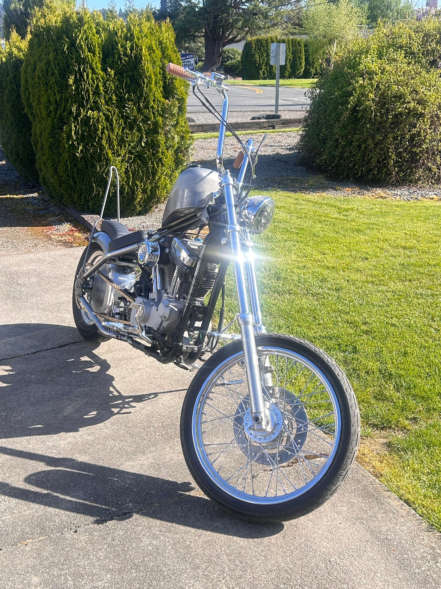 Old School Frisco Chopper custom motorcycle restoration