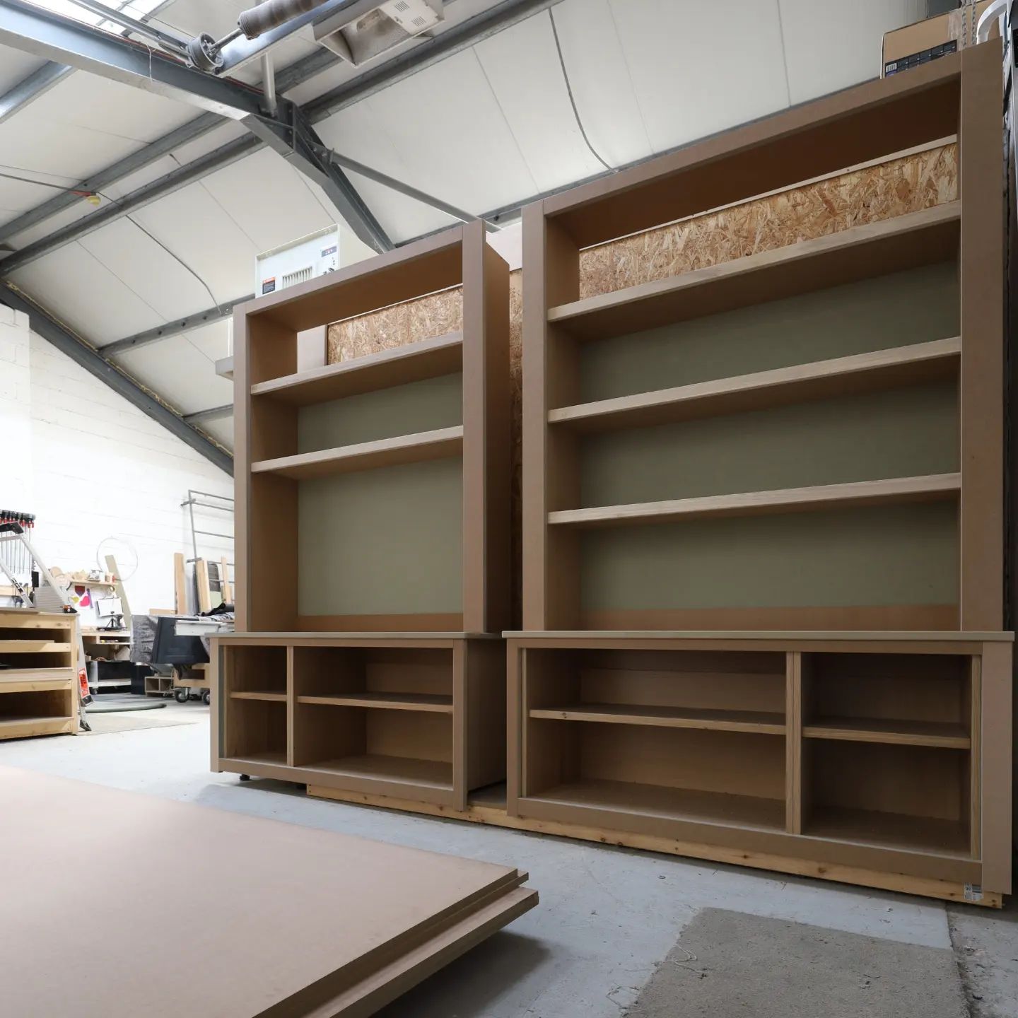 A pair of alcove cabinets in the... - TW Bespoke Interiors