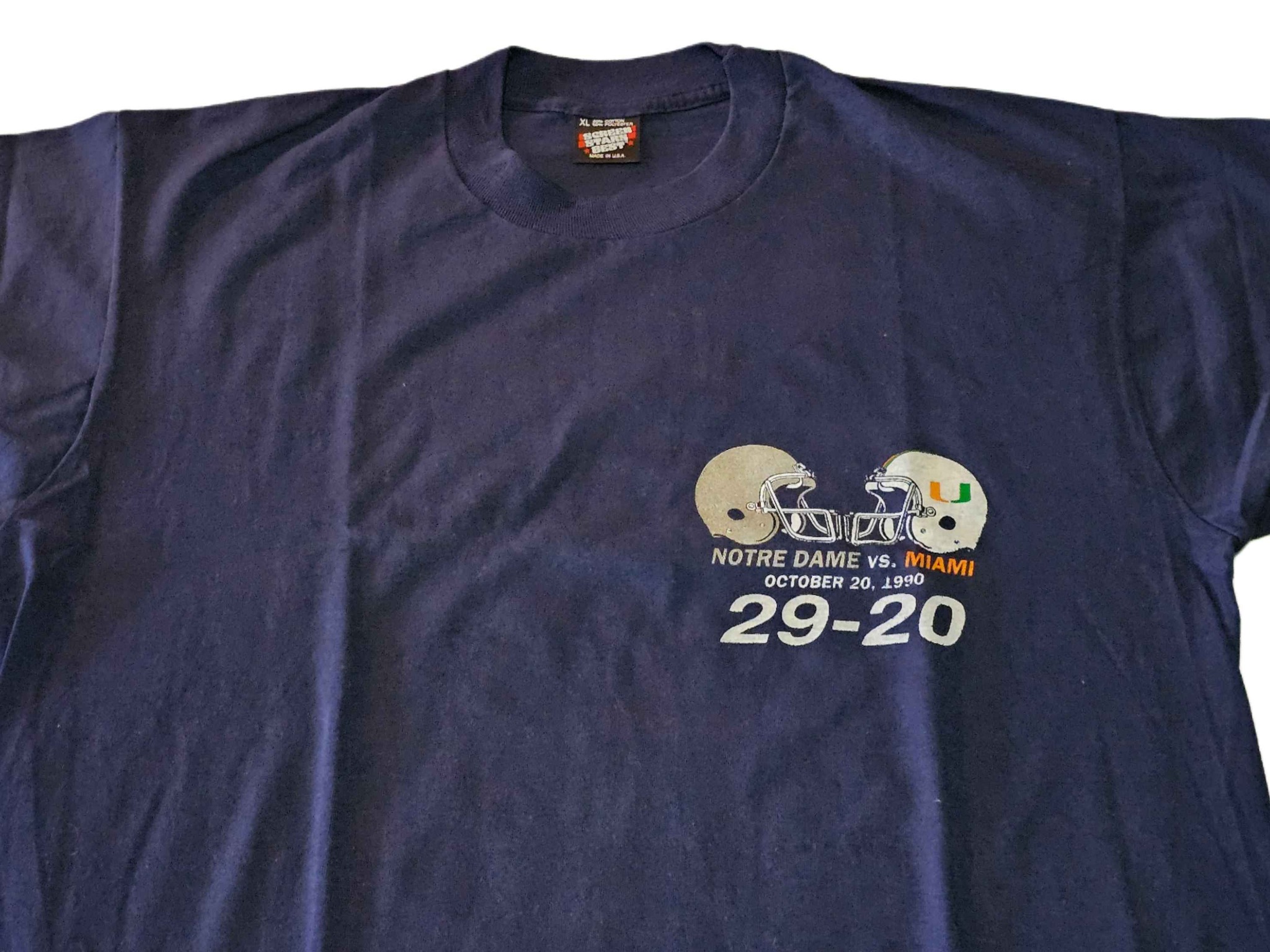 Notre Dame Fighting Irish v. Miami Hurricanes 1990 Football T 