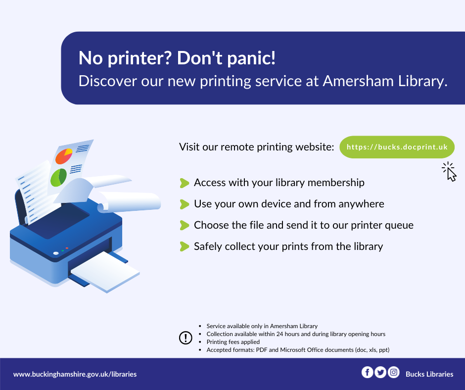Bucks Libraries - 🖨 No printer? Ran out of ink? Discover... | Facebook