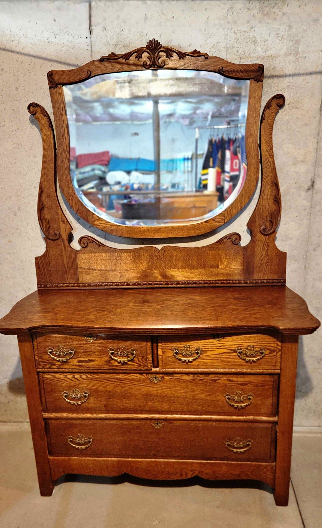 Antique Dresser with Mirror - Dressers & Chests of Drawers - Cumberland ...
