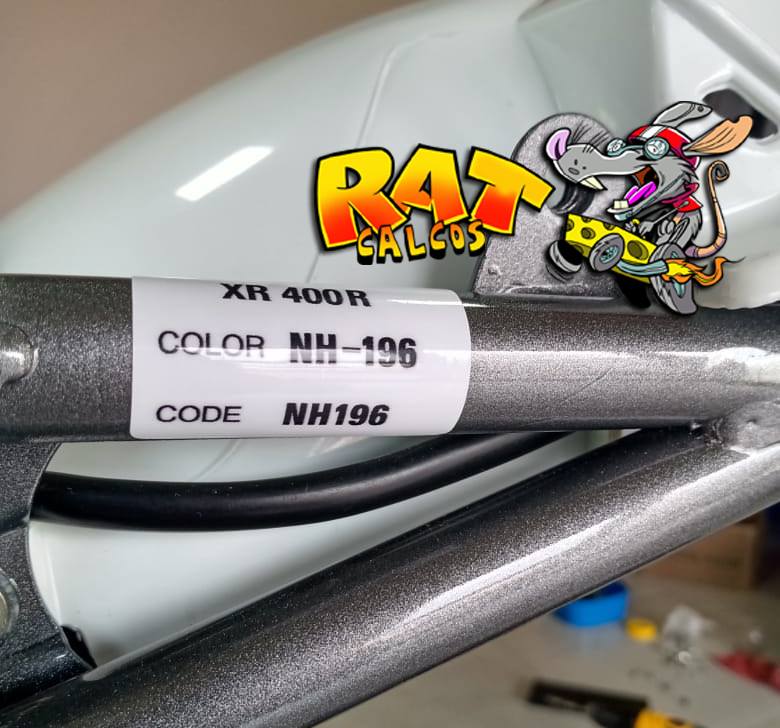 Honda XR 400 de nuestro cliente Mauro / calco código de color / Calcos ...