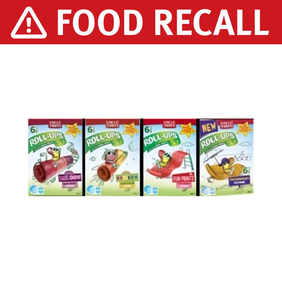 ⚠️ FOOD RECALL ⚠️ Uncle Tobys Roll-Ups... - Queensland Health | Facebook