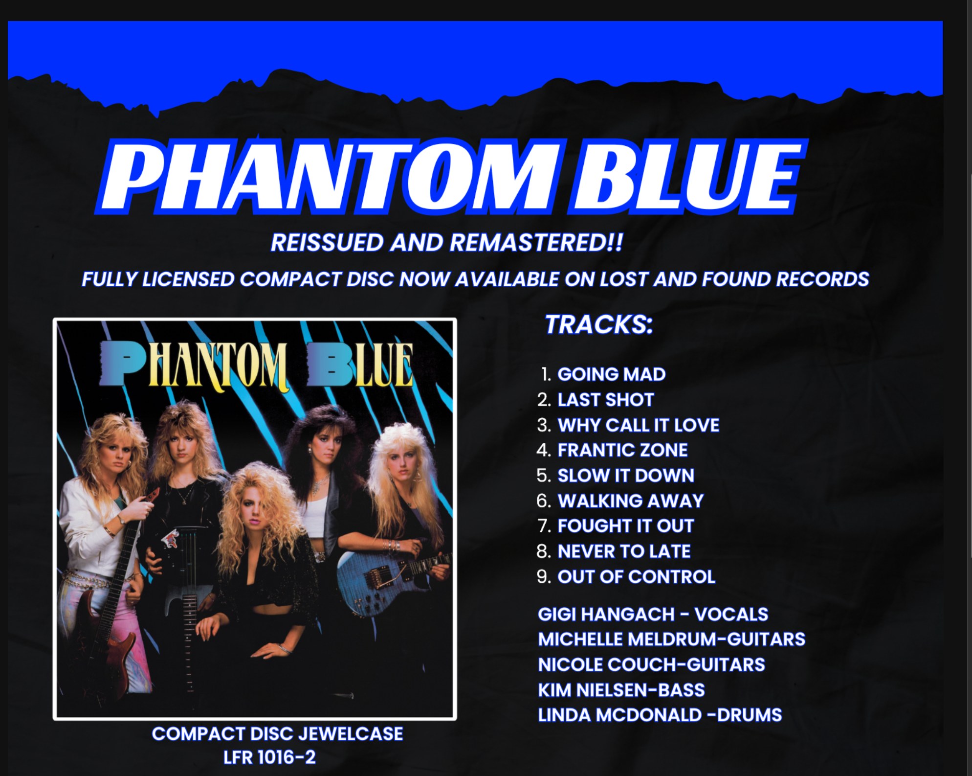 Phantom Blue album reissue available now