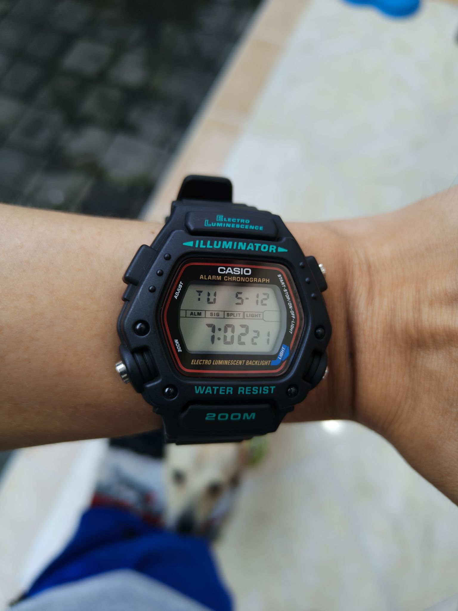 Casio DW-290 watch for work or motorcycle use
