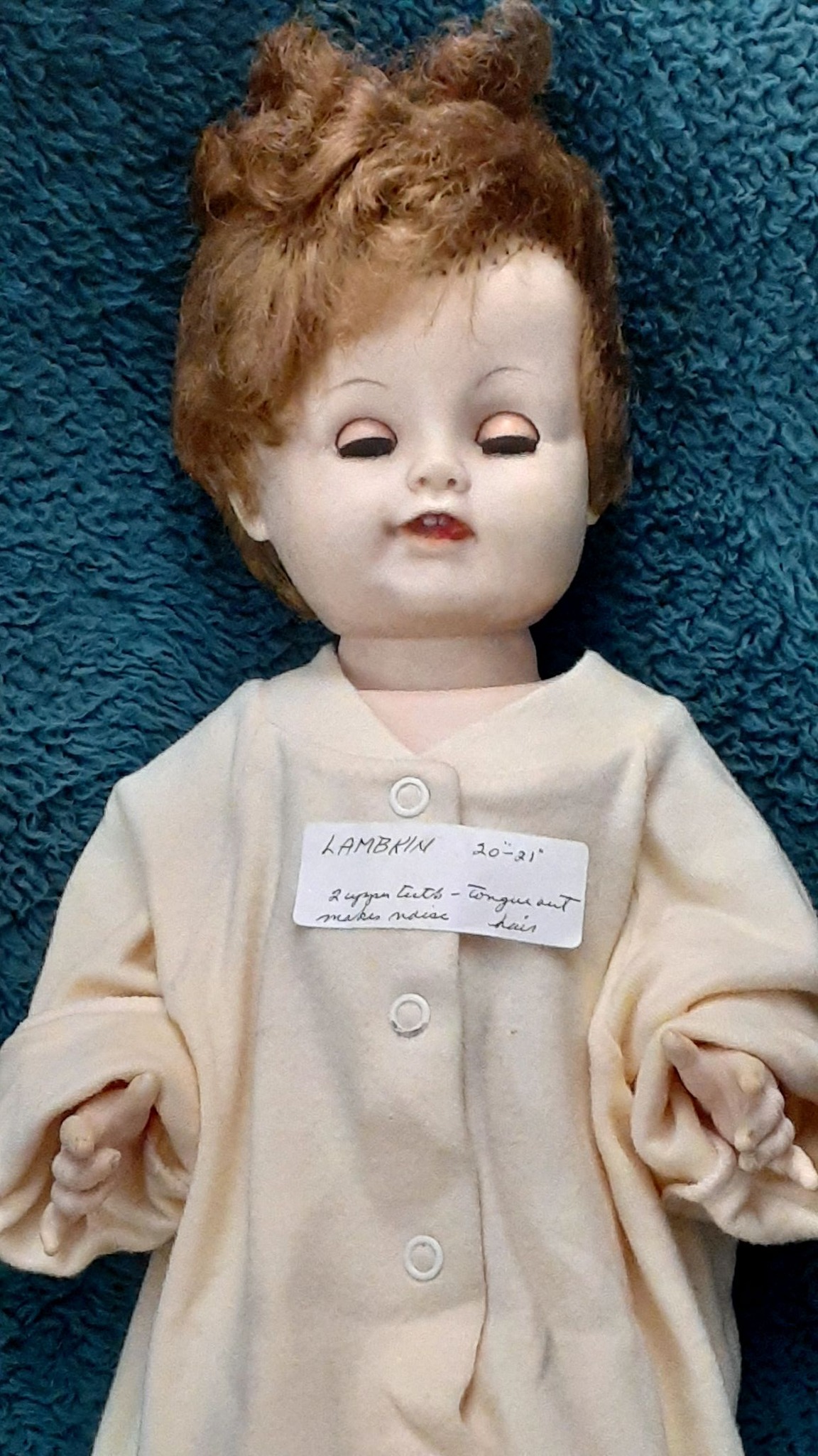 What is this vintage Effanbee doll with rooted hair and sleepy eyes?