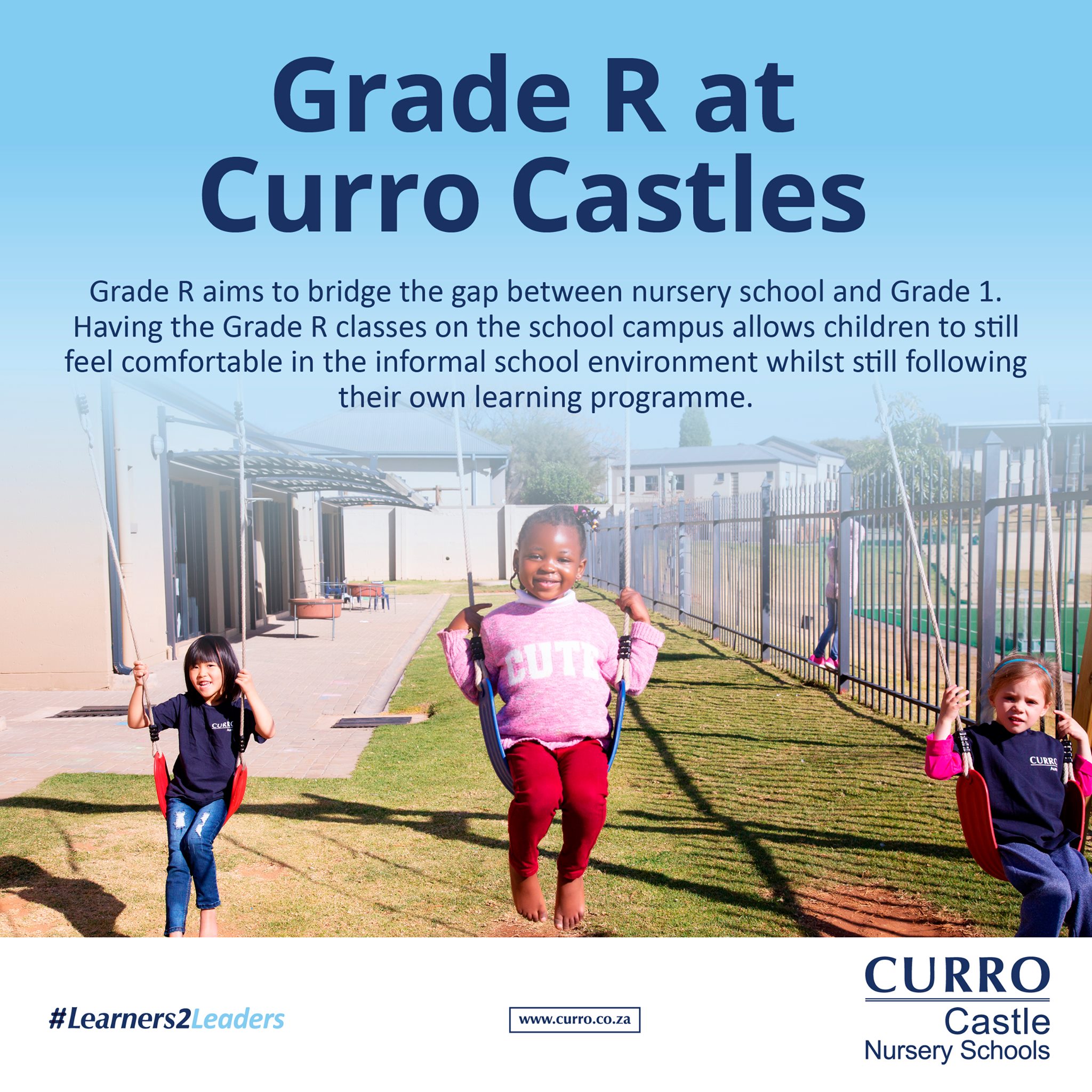 Grade R aims to bridge the gap... - Curro Serengeti Preschool