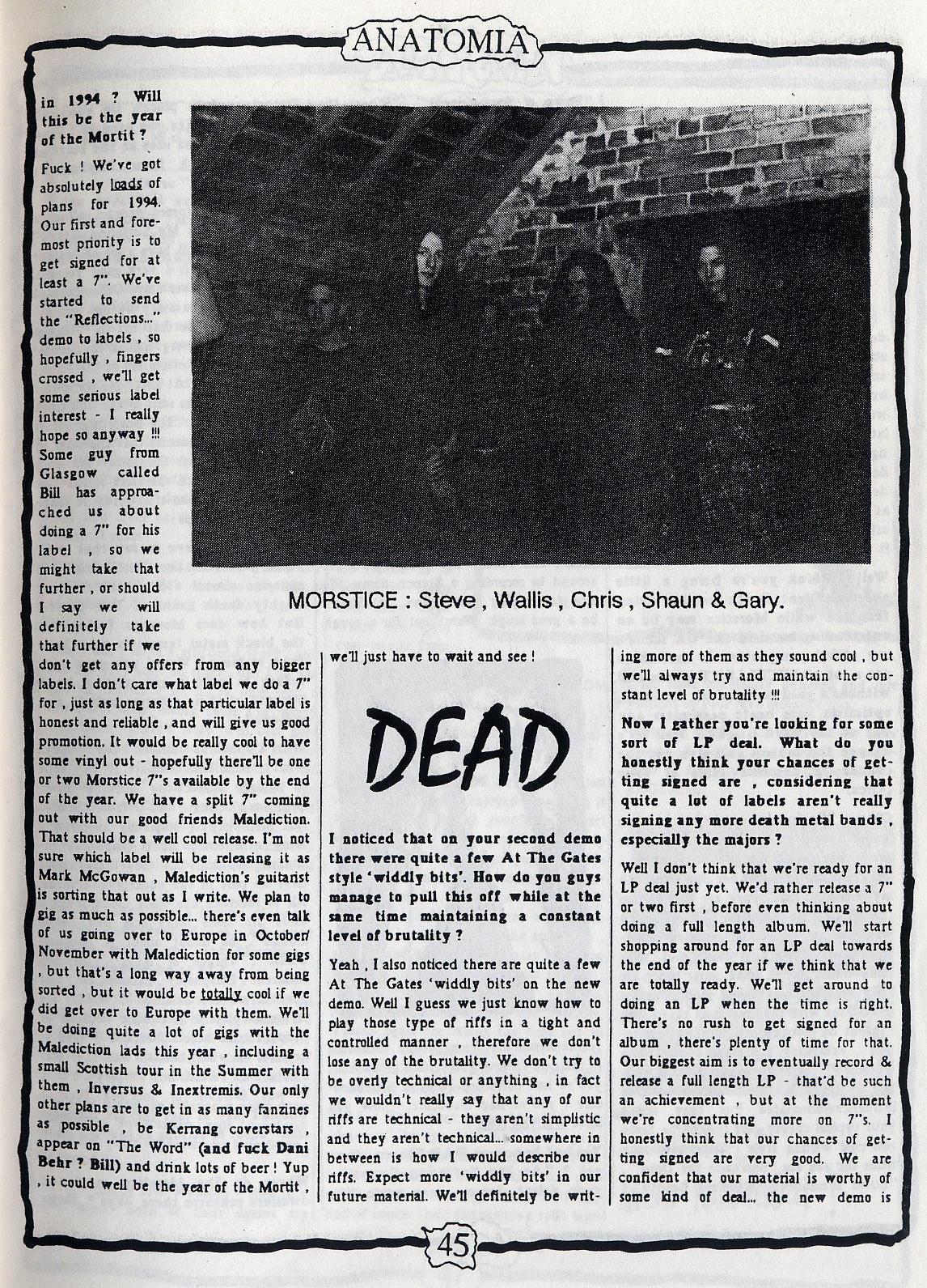 A blast from the death metal... - MORSTICE-UK DEATH METAL