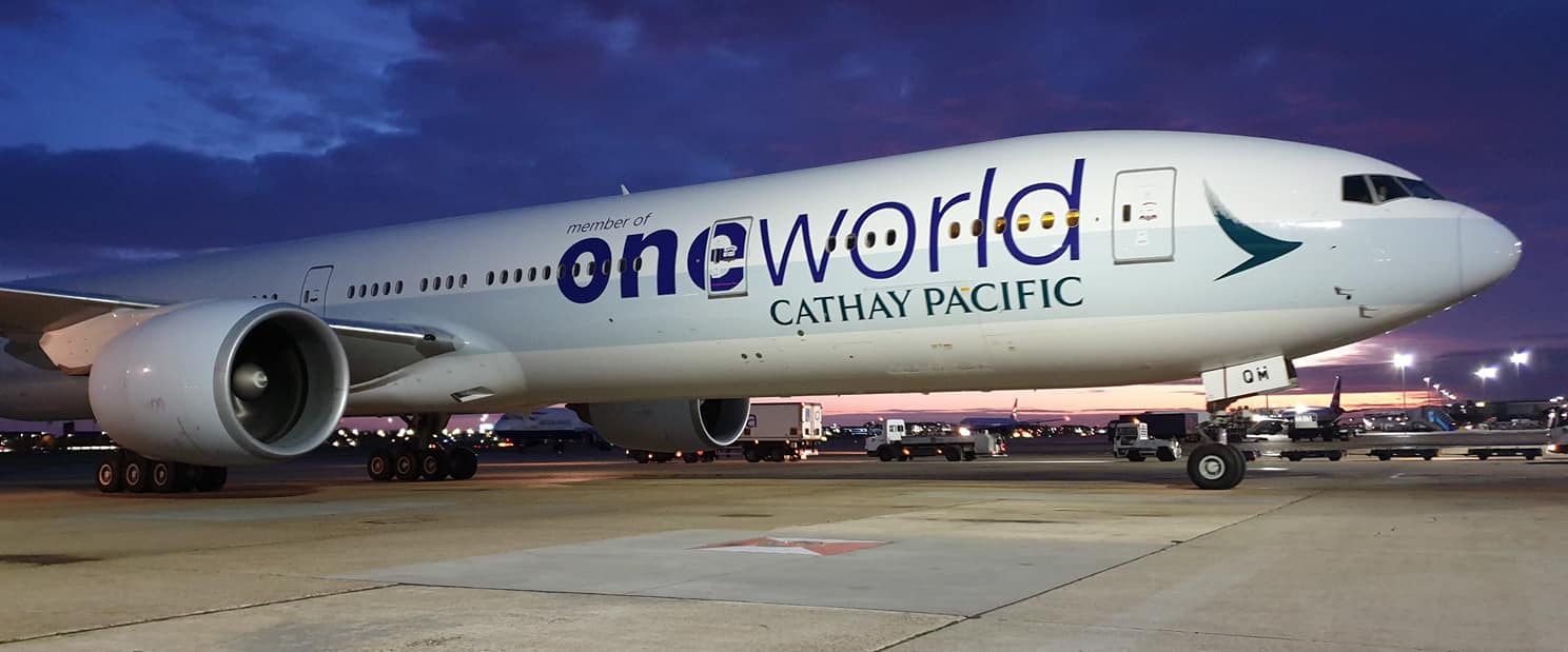 Cathay Pacific (Oneworld Livery) Boeing 777-367(ER) B-KQI London