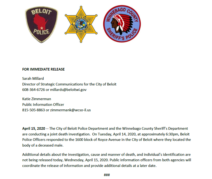 The City of Beloit... - City of Beloit Police Department | Facebook