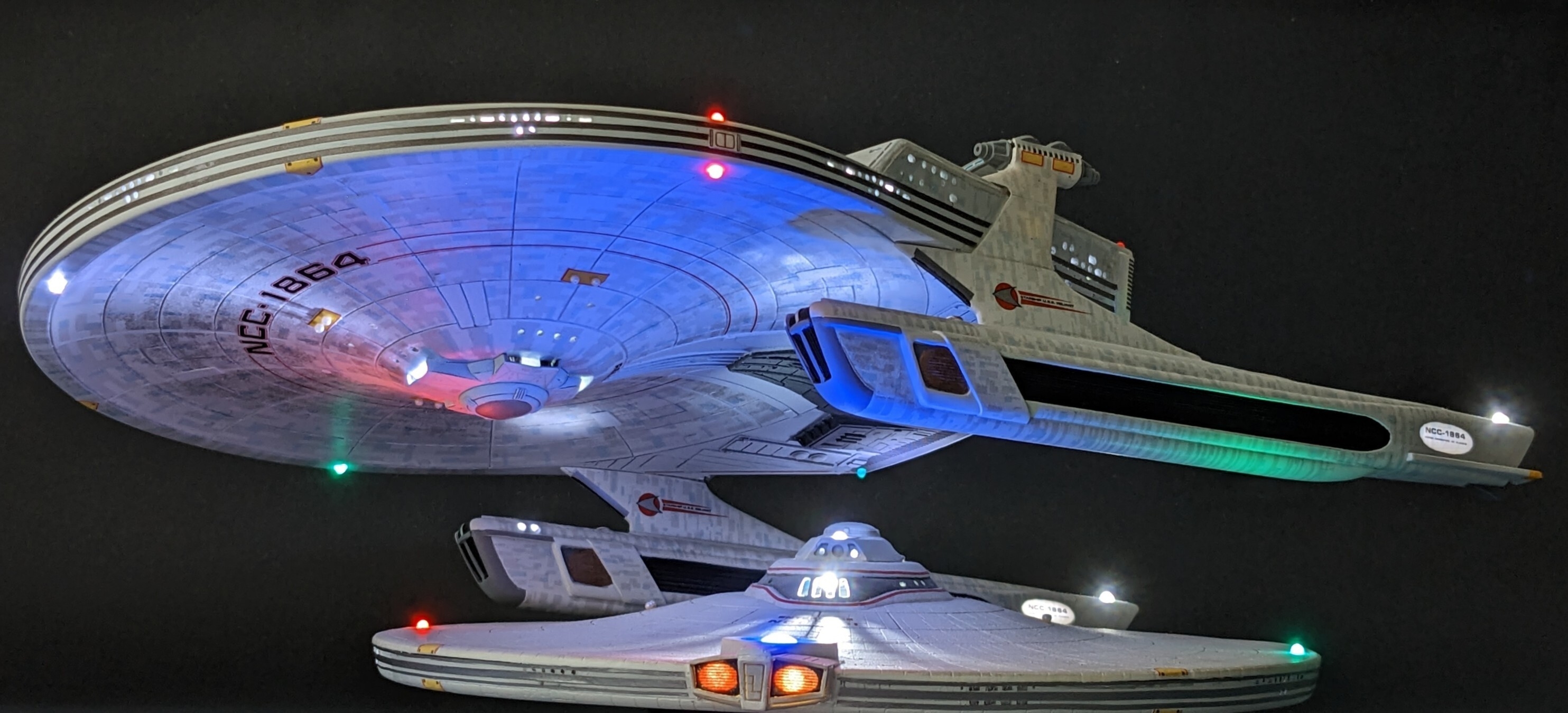 The USS Reliant NCC 1784 original “upside down” design