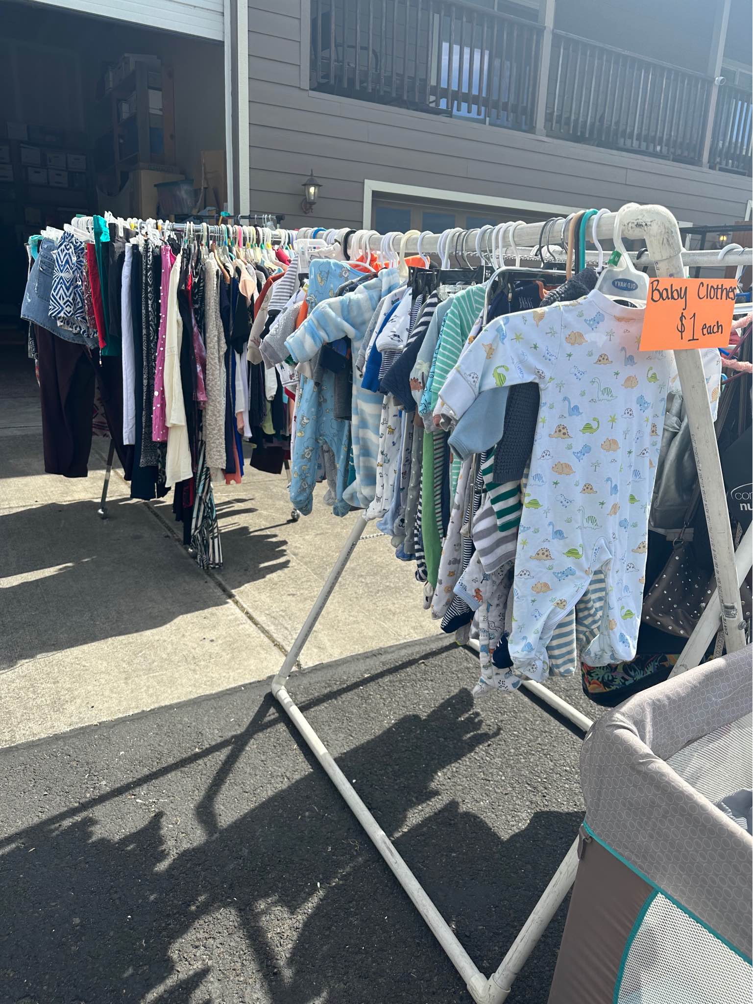 Multi-family yard sale, Medford, OR.