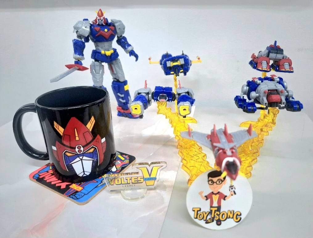 Voltes V Funko Pop and legacy toys bring office joy
