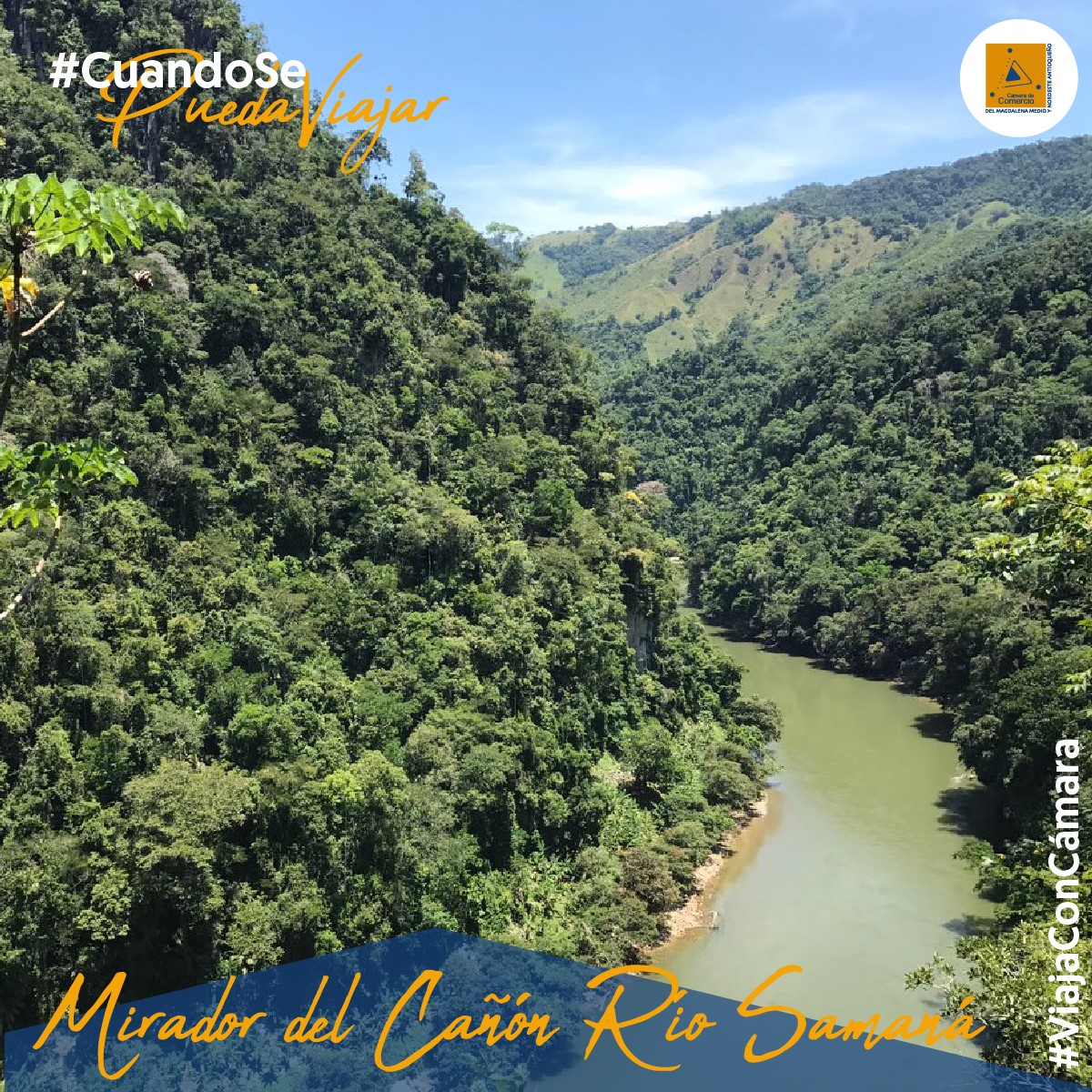 El mirador del cañón del río Samaná, hace parte de los maravillosos ...