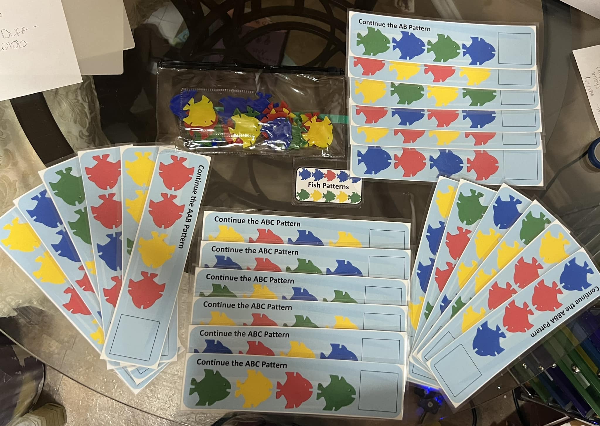 Fun Tasks - New! Fish Patterns is an activity set that...