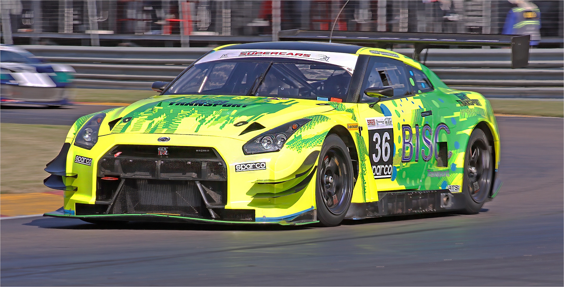 Nissan GT-R racing at Zwartkops motorsports event