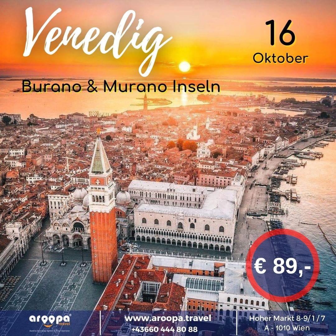 Aroopa Travel - 🇮🇹Venedig & Murano - Burano🇮🇹 ️...