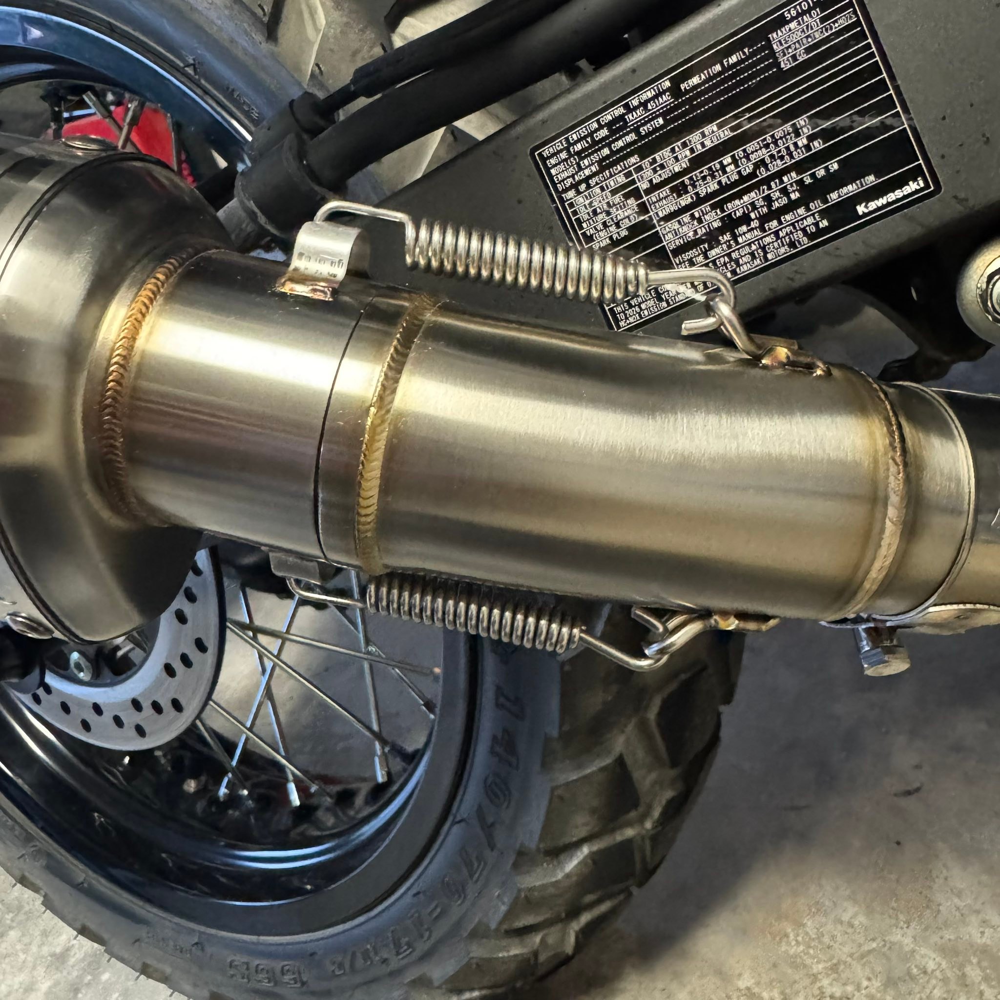 Ebay exhaust for Kawasaki KLE500 review