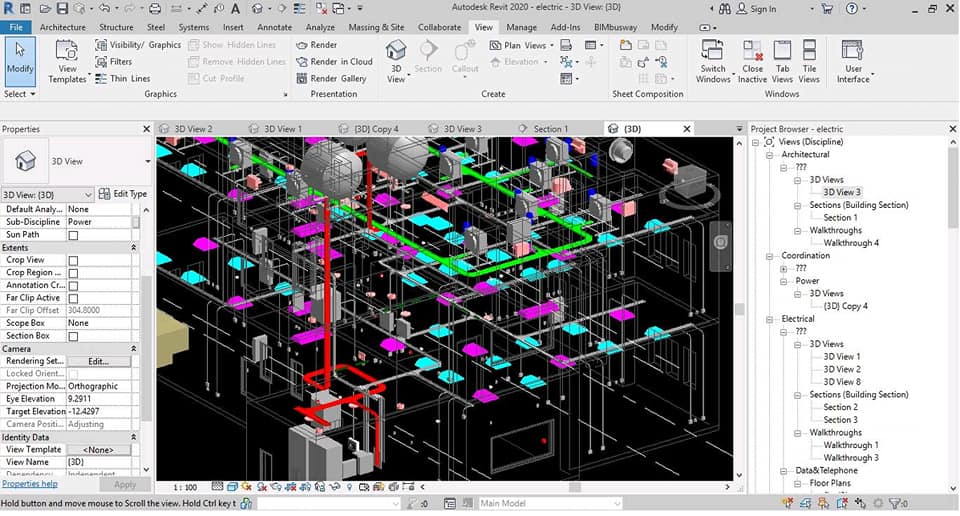 MEP Engineers Group | Electrical works - Revit