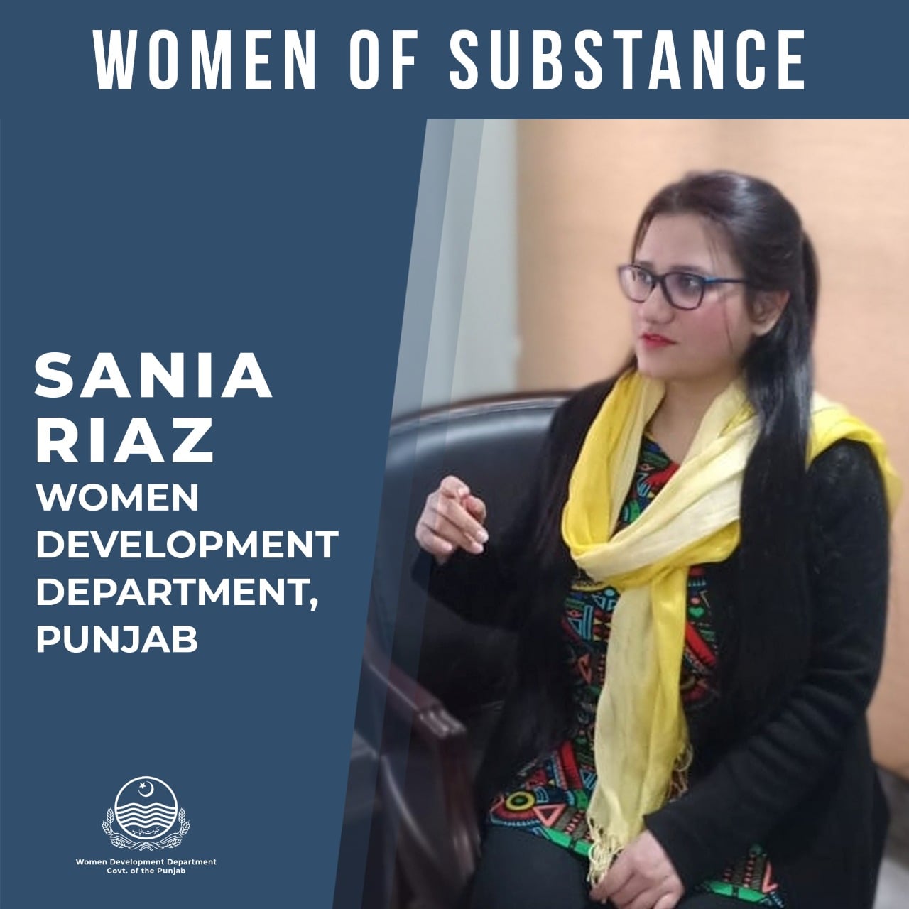 Sania Riaz belongs... - Women Development Department Punjab