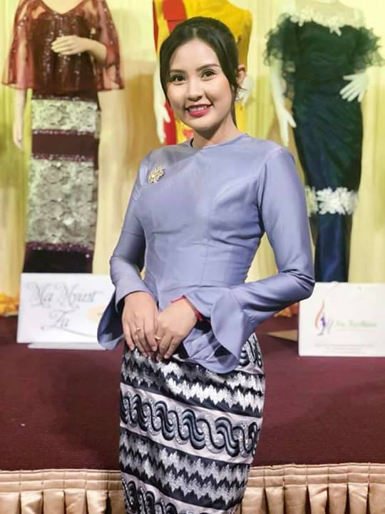myanmar dress design for lady added a new photo SEASONAL OFFLINE 01.10
