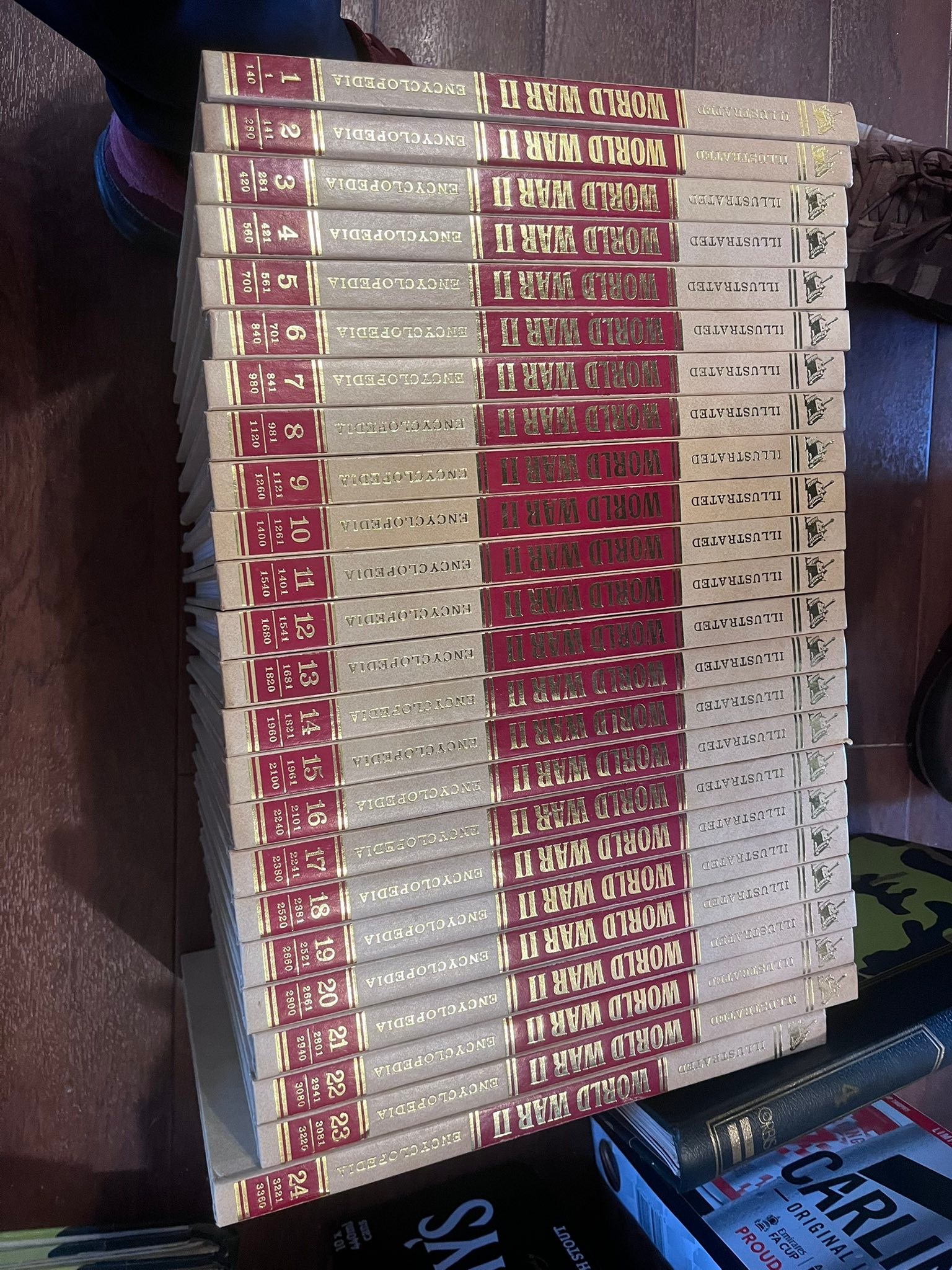World War II Encyclopedia book collection vol 1-24 for sale