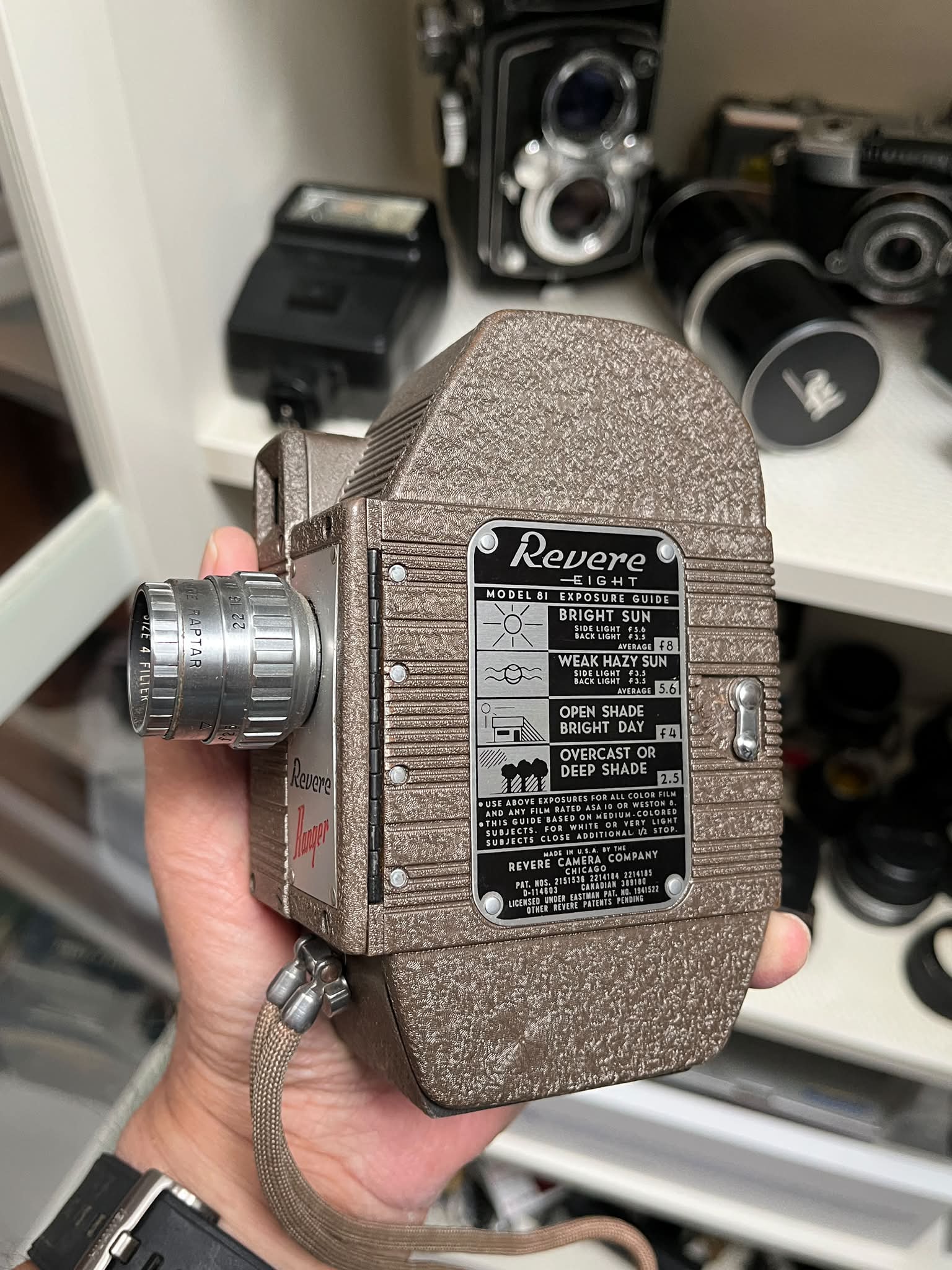 Vintage Revere Eight Ranger Model 81 movie camera