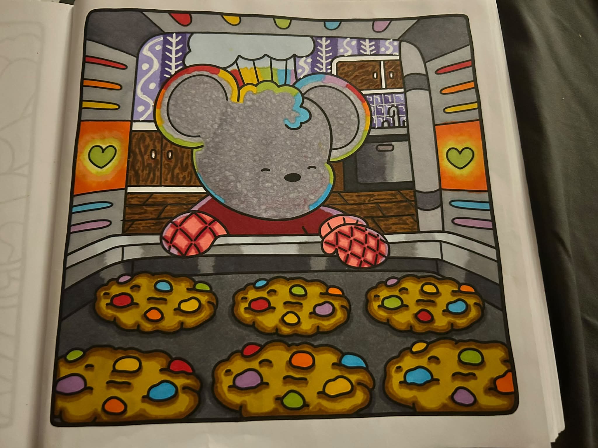 Improving coloring techniques in Coco Wyo Cozy Friends book