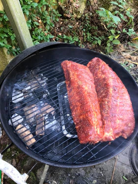 Rodney - Smoke is rolling! Ribs for the Buckeyes game tonight! O-H!