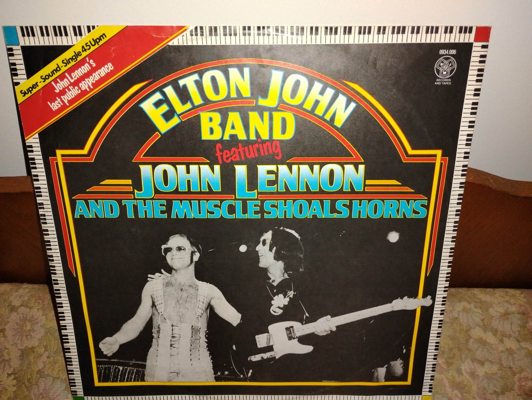 Elton John and John Lennon live at Madison Square Garden 1974 vinyl EP