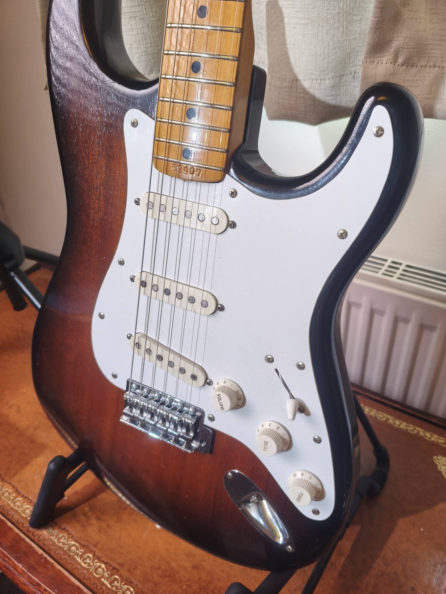 Fernandes FST-85 Stratocaster with rare Cashew finish