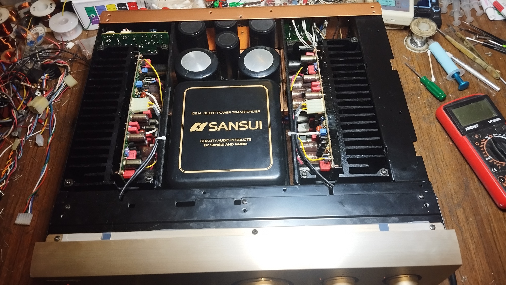 Vintage Sansui AU Alpha 607 KX vs 307 comparison