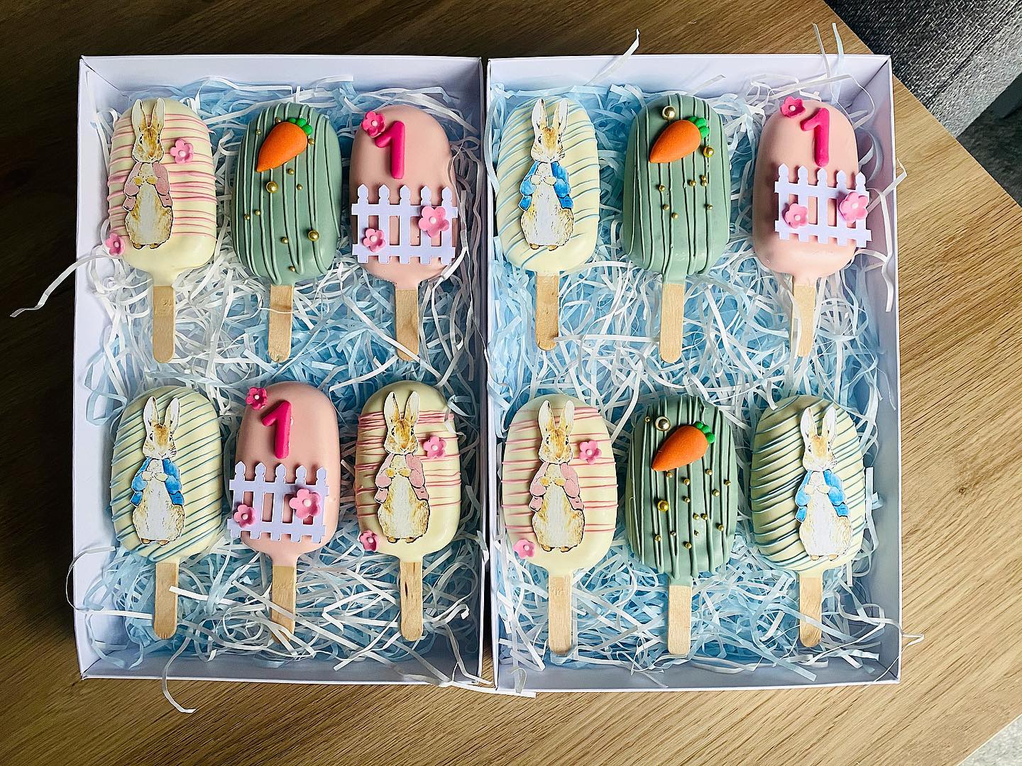 The cutest Peter Rabbit cakesicles... - The Cupcake Kitchen