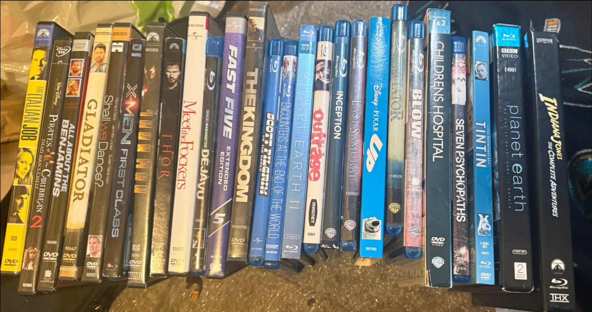A bunch of Dvds and Blu-rays $25 for all