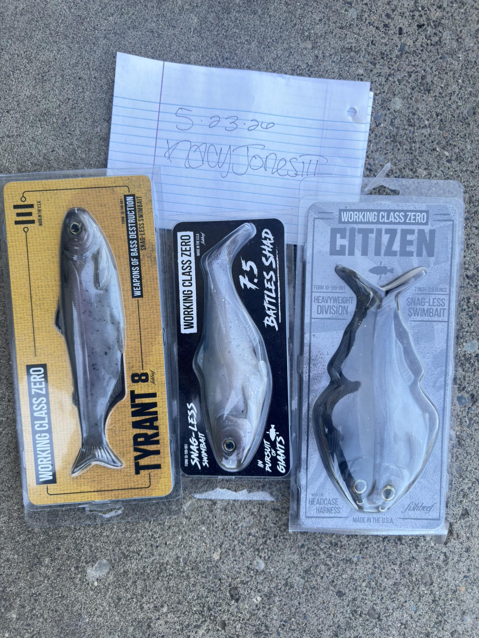 Working Class Zero swimbaits for sale
