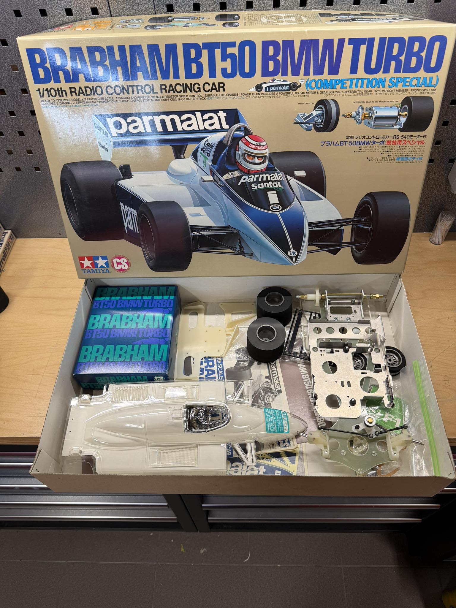 Tamiya BRABHAM BT50 BMW Turbo 1/10th scale RC car added to collection