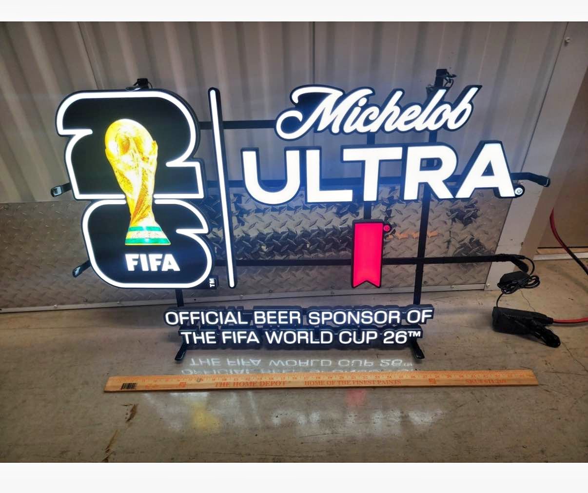 Mich Ultra World Cup LED Neon 36x23 NIB - Plaques & Signs - North ...