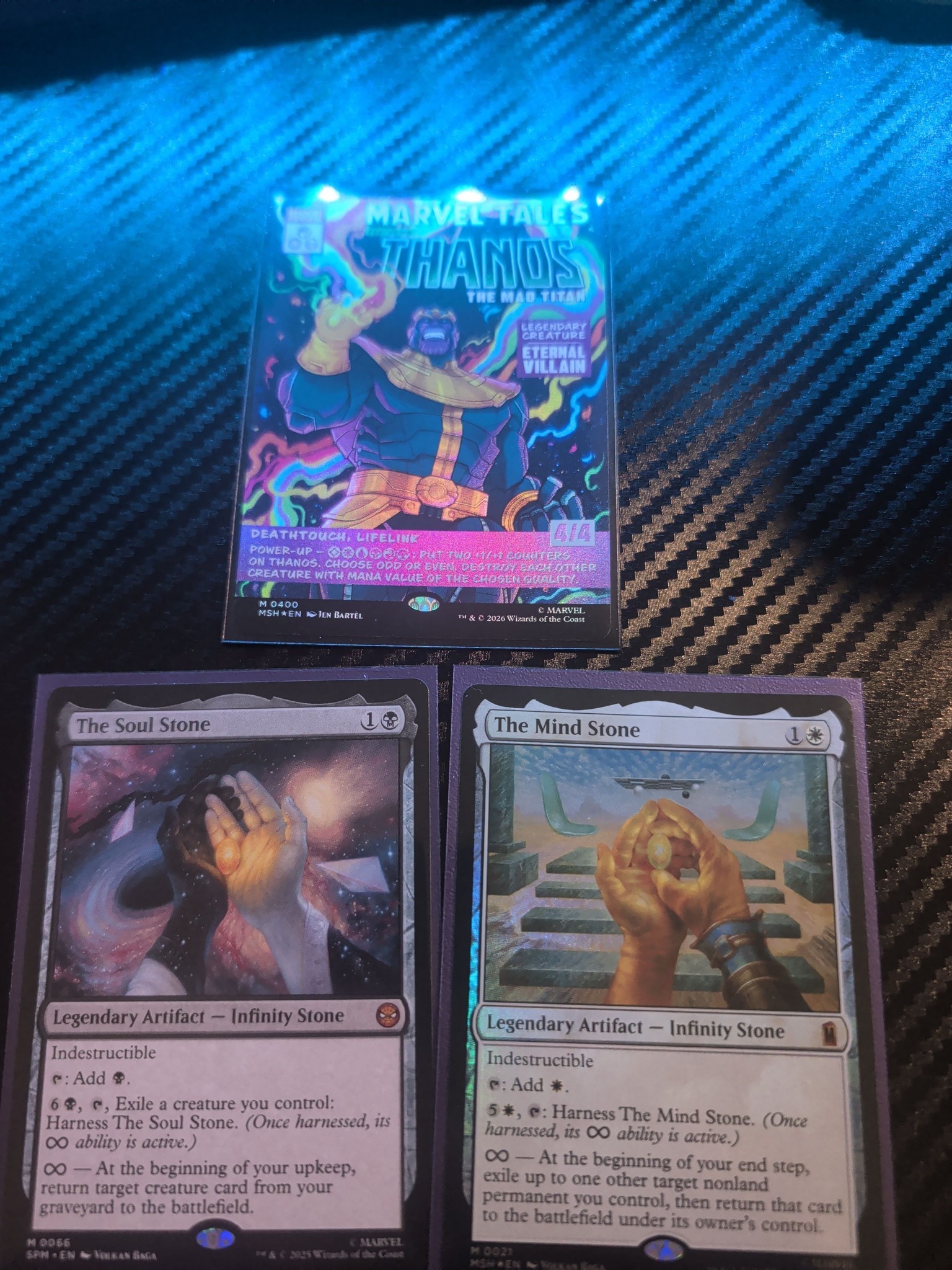Got foil and non-foil Mind Stone cards in a Marvel booster box