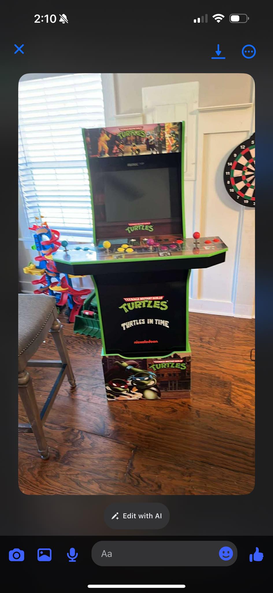 Replacement power cord for arcade1up tmnt
