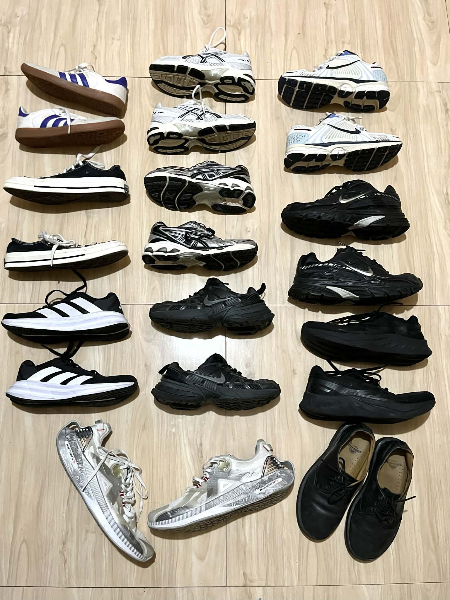 New balance #18 Puma #19.5 Adidas predator #19 Rebook #21 Adidas