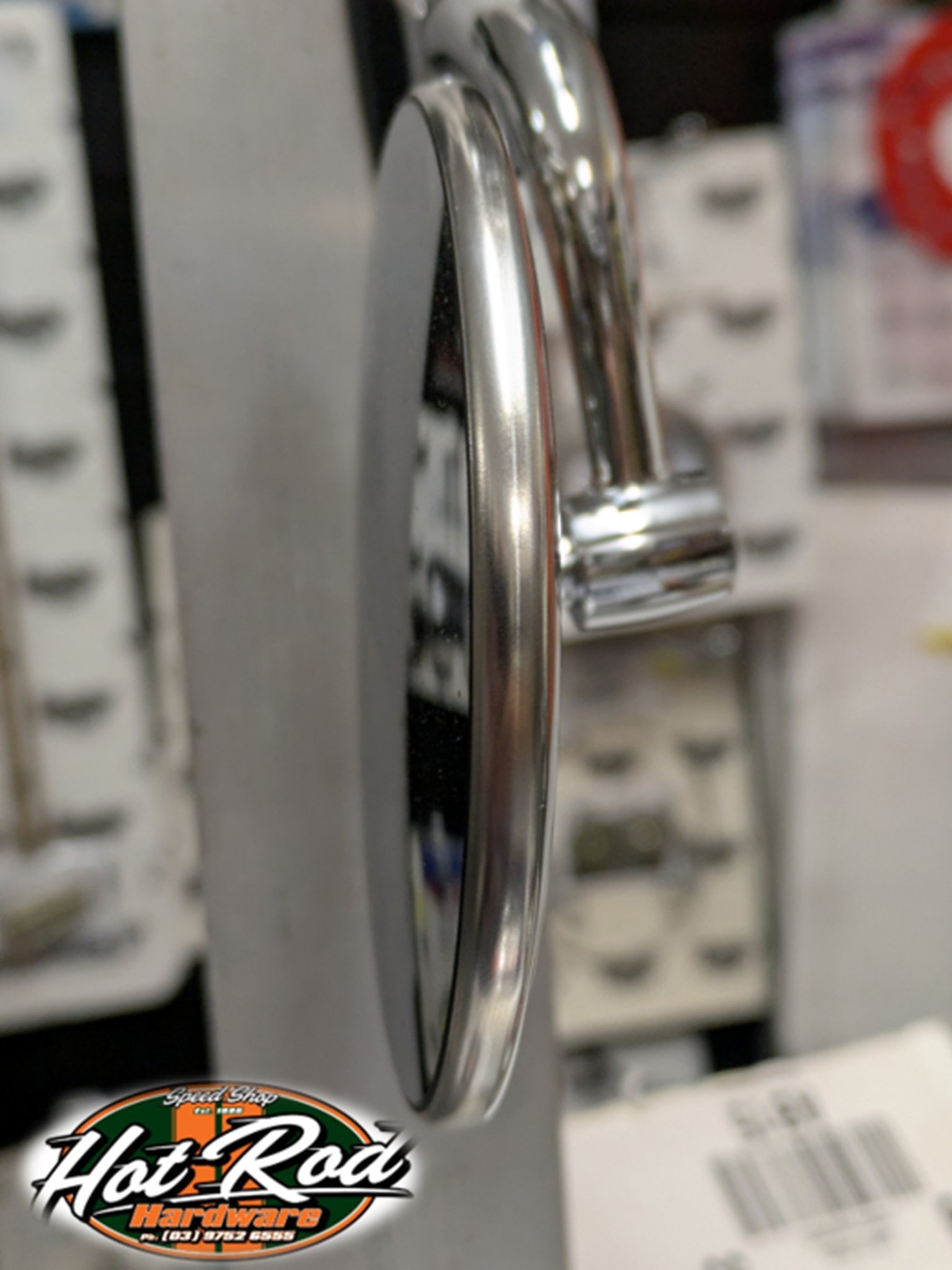 Pair Of 4-Inch Polished Stainless Steel Side Peep Mirrors With Convex Glass – Street Rod Style