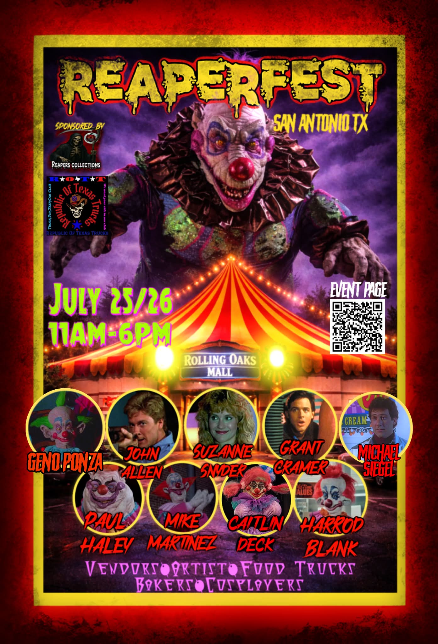 A horror-themed convention is coming to Rolling Oaks Mall in San
