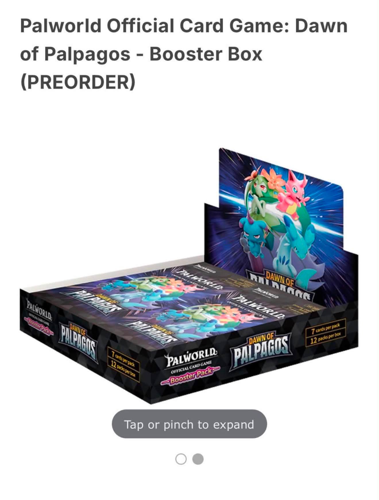 Palworld 1st edition booster box pre-order