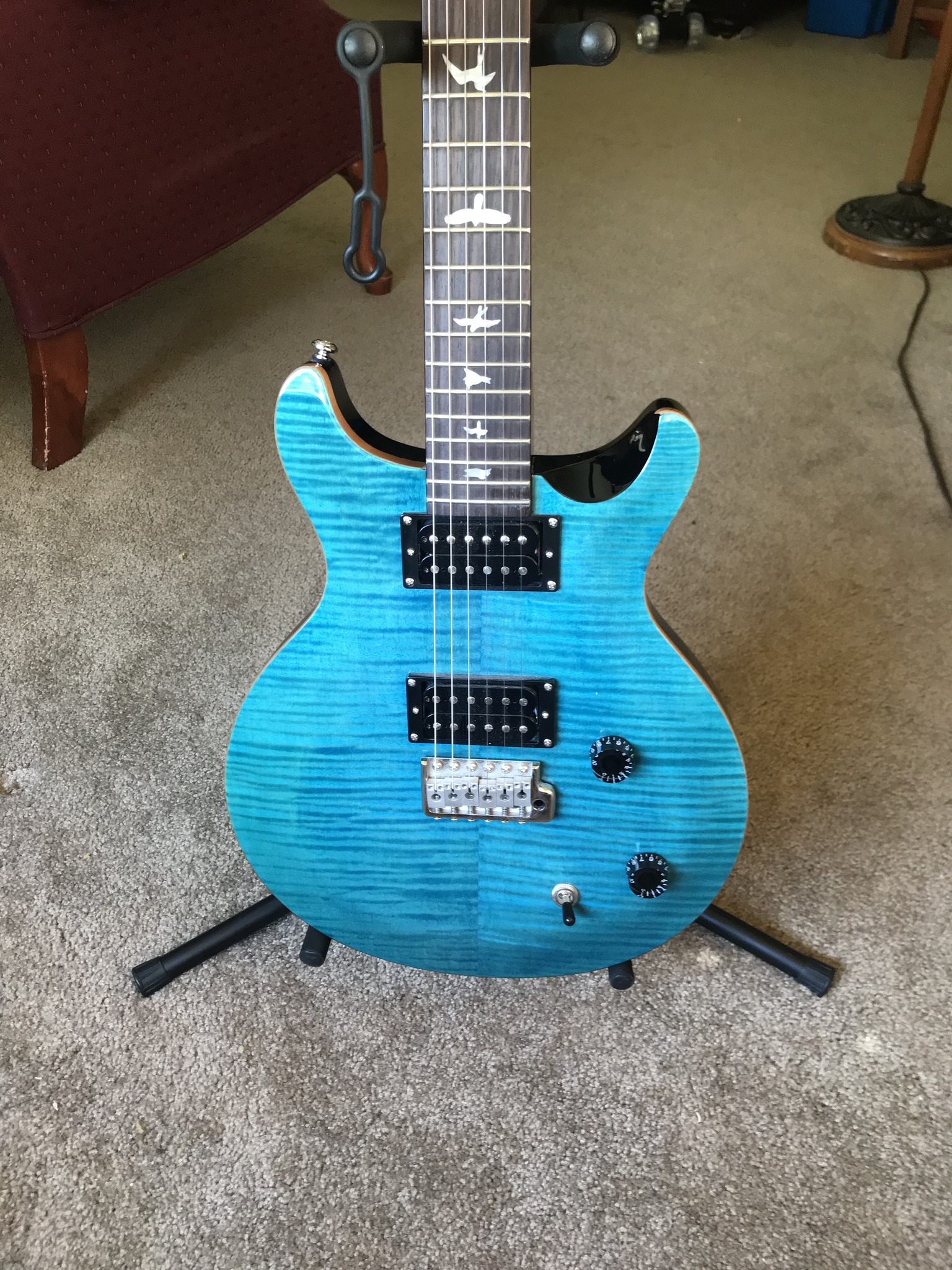 PRS SE Santana (2015) - Sapphire - Electric Guitars - Corvallis, Oregon ...