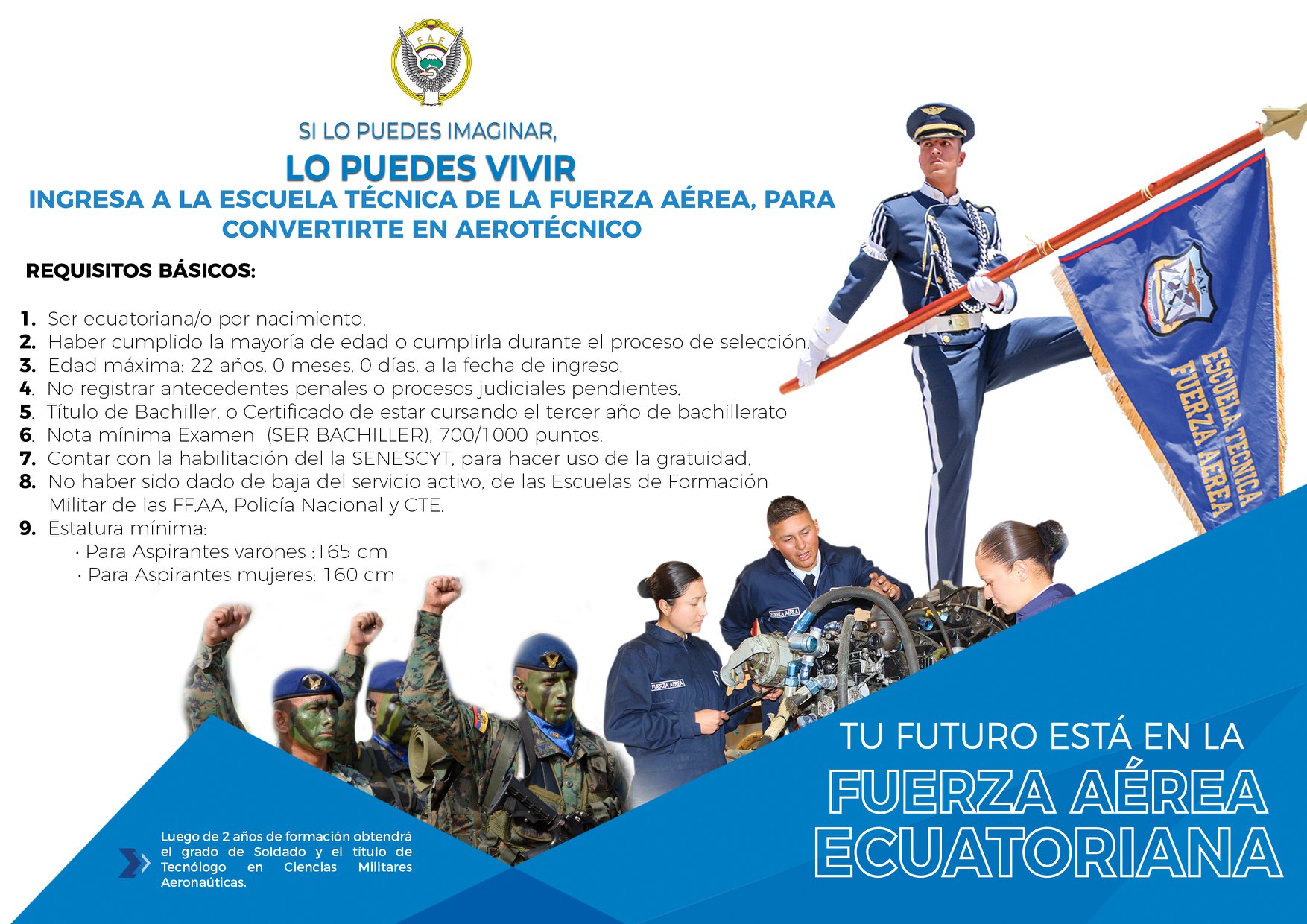 Fuerza AÉREA Ecuatoriana - Ingresa a la ETFA para convertirte en ...