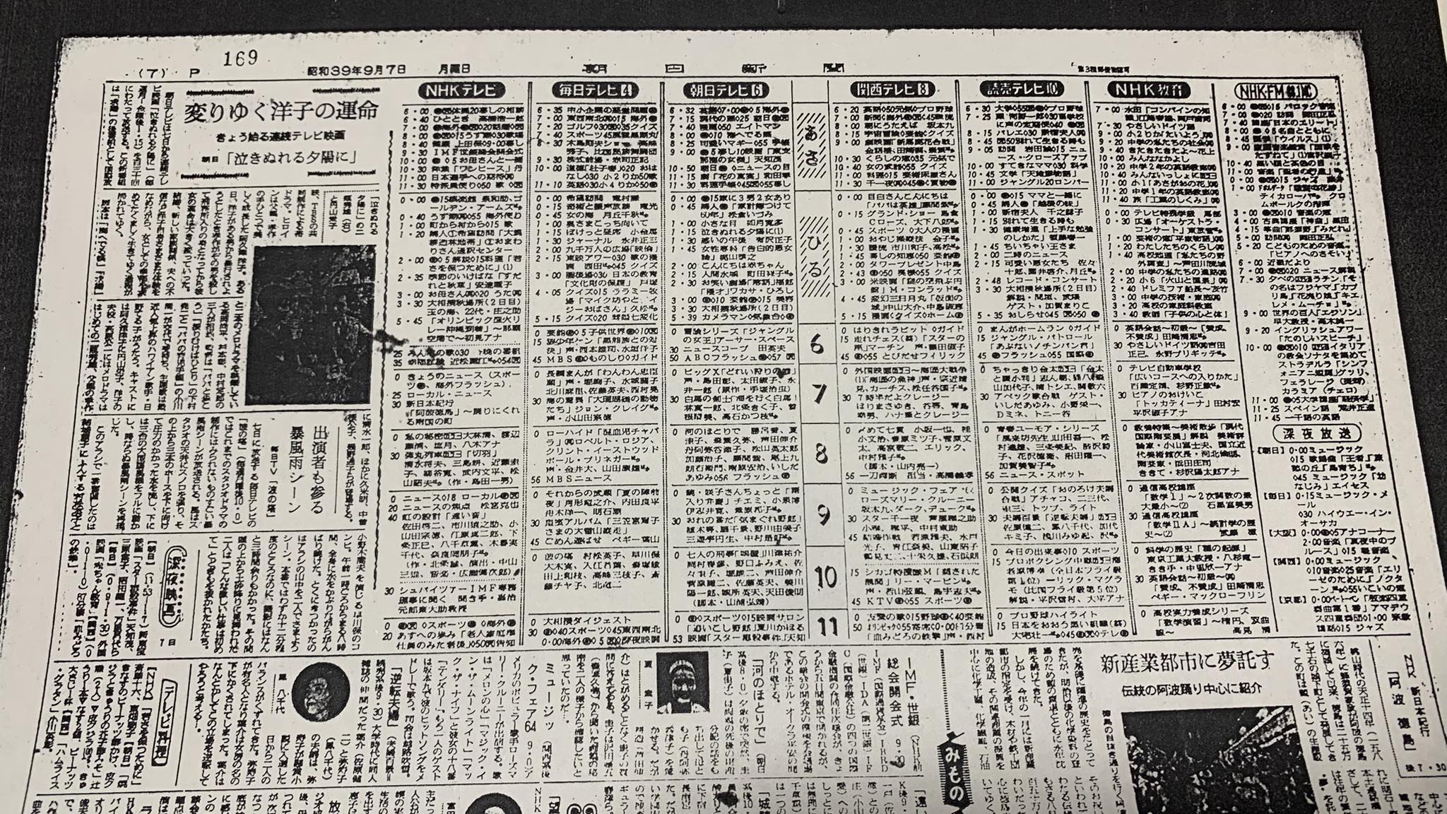 関西 テレビ 欄