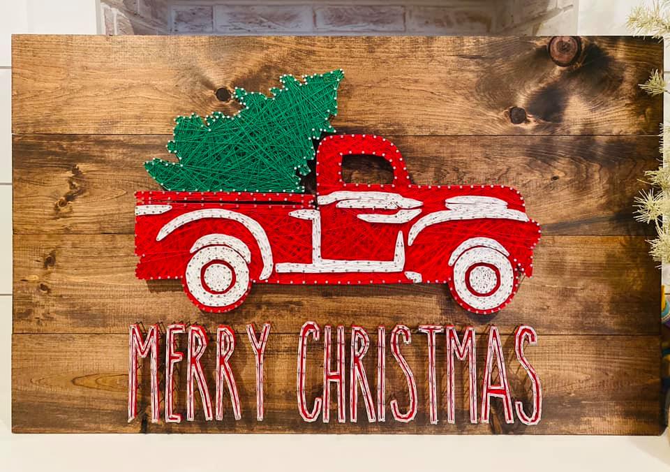 Southern Strung - 🎄🎄🎄🎄🎄🎄🎄🎄🎄🎄🎄🎄🎄🎄🎄🎄🎄 Large, one of a kind, 2ftx3ft ...