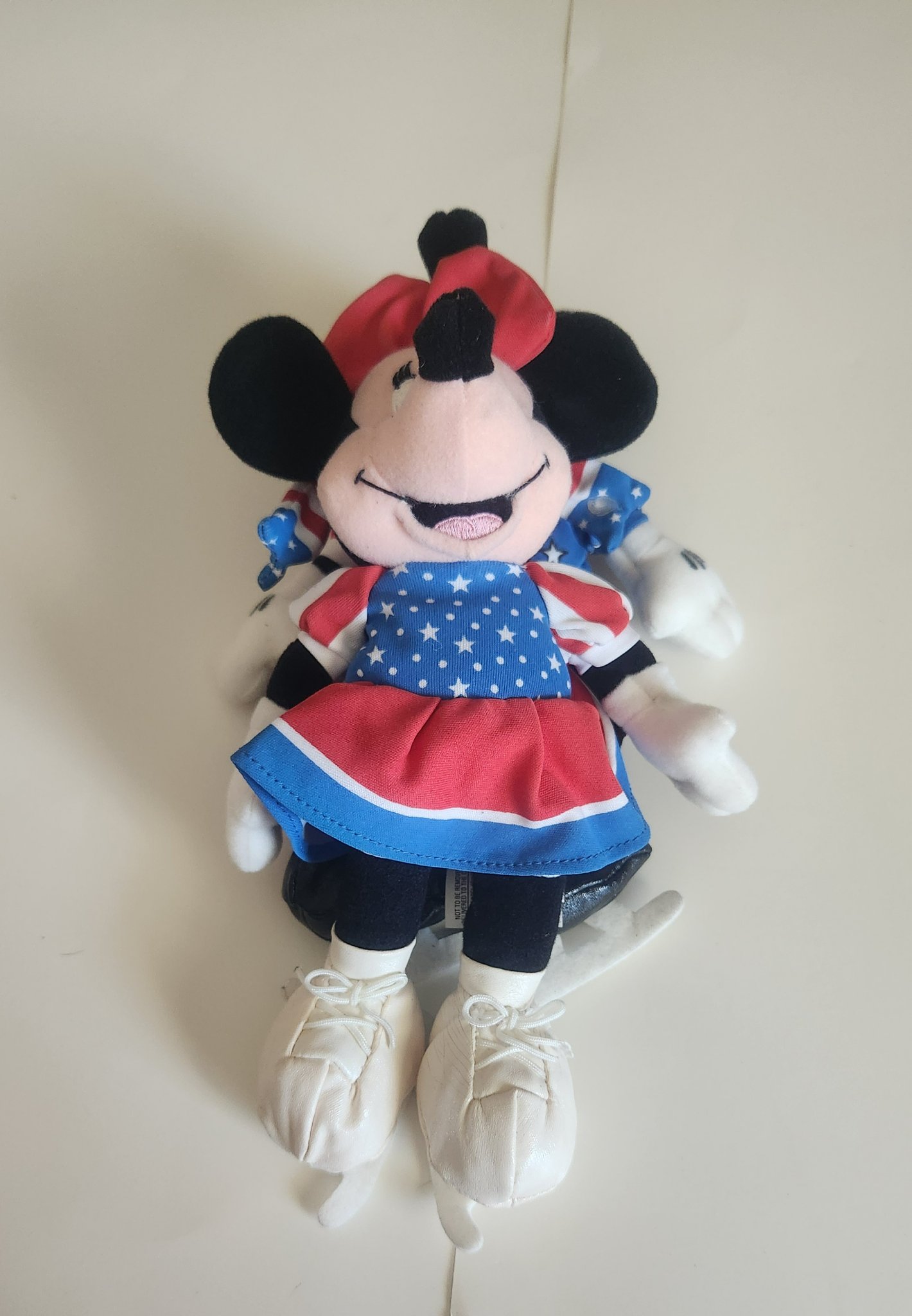 minnie mouse blue dress plush TDR - Disney Ever After Collection Walt Disney Authentic DISNEY pink blue flower
