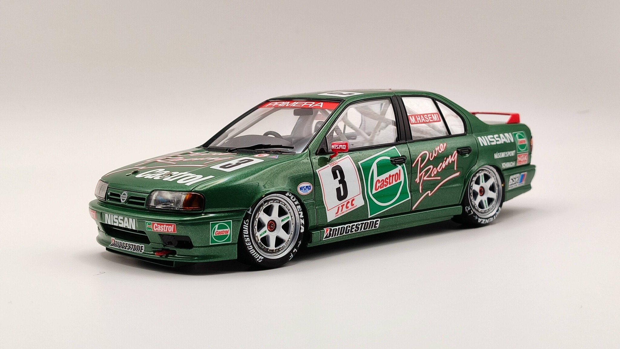 Tamiya 1/24 JTCC Primera castol Pure Castrol Pracing Tacing cre حب 