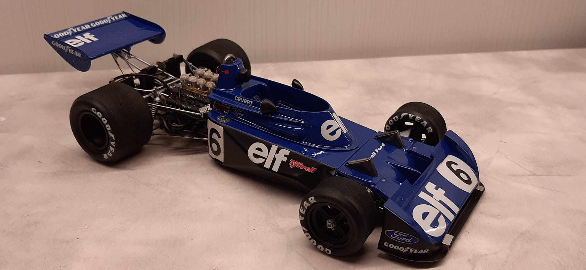 Tyrrell 006 Watkins Glen 1973, F. Cevert Kit scala 1:20